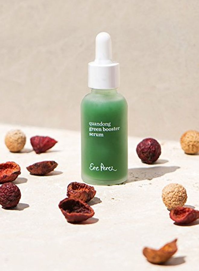 Ere Perez مصل الوجه الطبيعي المعزز باللون الأخضر من Quandong | نباتي، خالٍ من القسوة، وجمال نظيف (1 أونصة سائلة | 30 مل) - Image 2