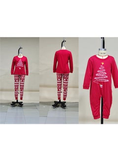 VUCATIN Children's Family Matching Pajamas Holiday Matching Clothing Long-Sleeved Parent-Child Pajamas for Home Suitable for Women Men Children and Pets (Baby)  - Image 5