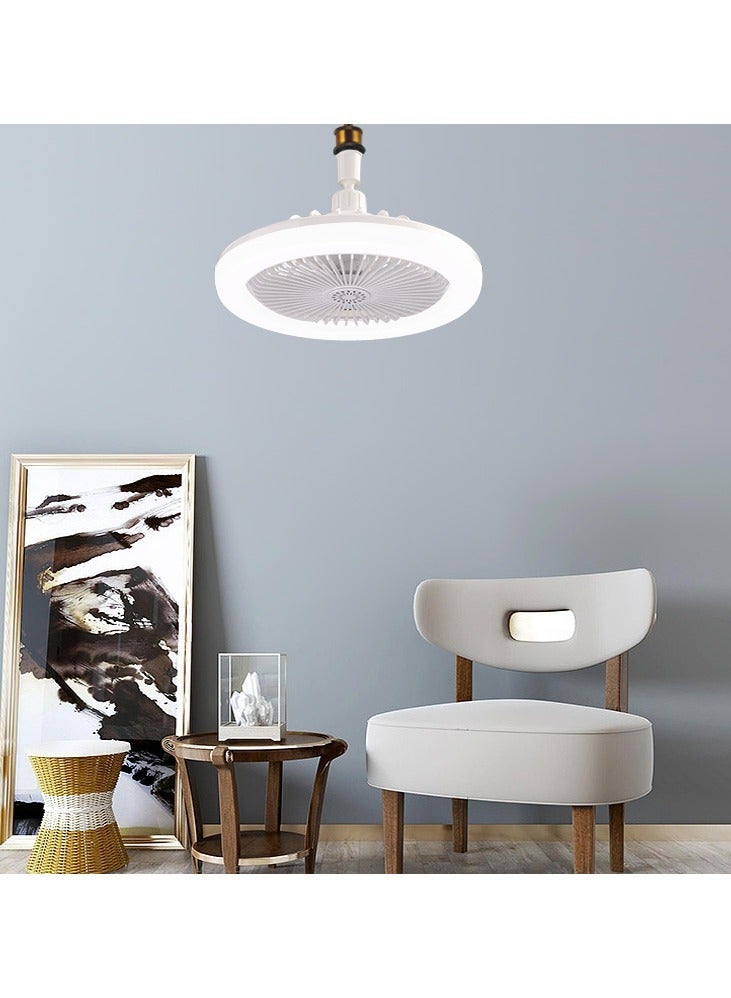 مراوح سقف مع أضواء وجهاز تحكم عن بعد، ثريا مع مروحة سقف، مروحة سقف فائقة الصمت 3 سرعات قابلة للتعديل مع جهاز تحكم عن بعد لغرفة المعيشة وغرفة النوم - Image 2