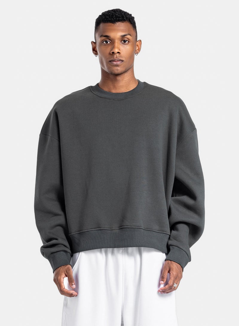 CTRL Initials Boxy Crewneck - Image 1