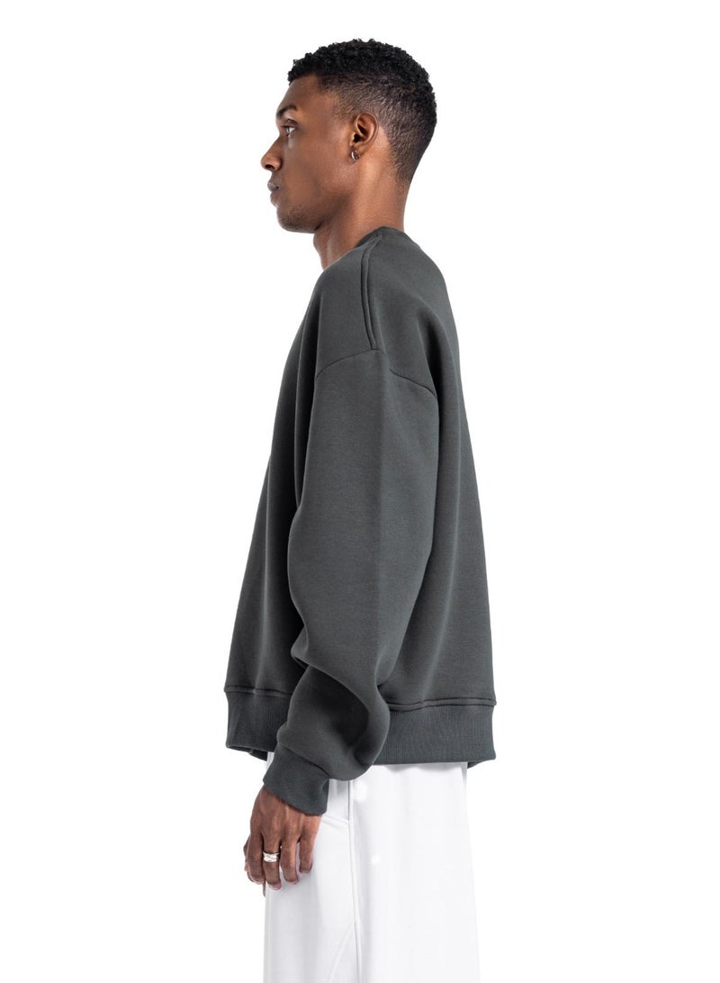 CTRL Initials Boxy Crewneck - Image 3