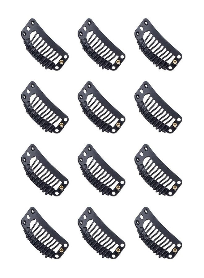 BLUSHIA Tic Tac Clips For Hair Patches Wig Extension Dupatta Tic Tac Clip | Hair Extensions Hair Style Accessories | Imported Steel Clip (Pack of 12) - Image 1