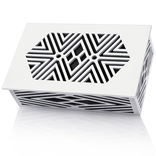 Saillong Wood Doorbell Chime Cover Box - Universal Decorative with Extra Self-Adhesive Tape - Easy to Install for Home (White) - Image 1