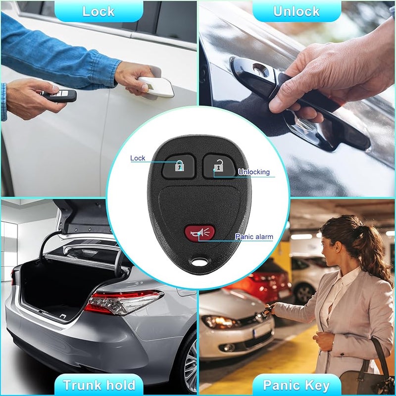 Keyless Entry Remote Fob 3 Buttons For Chevrolet HHR Buick Terraza Saturn Relay - Image 5