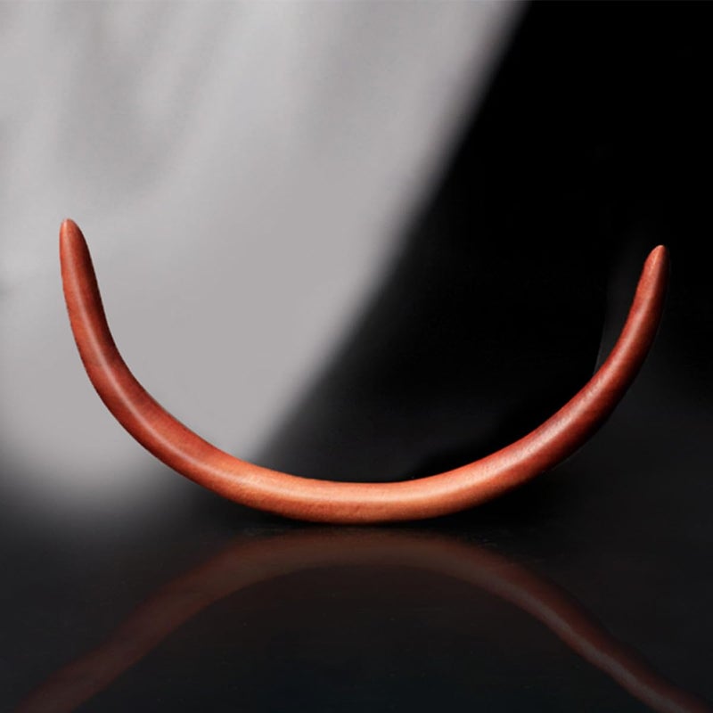 FENICAL Peach Wood Hair Chopsticks Moon Shape Hair Stick 11.5cm for Women Accessories for Buns - Image 5