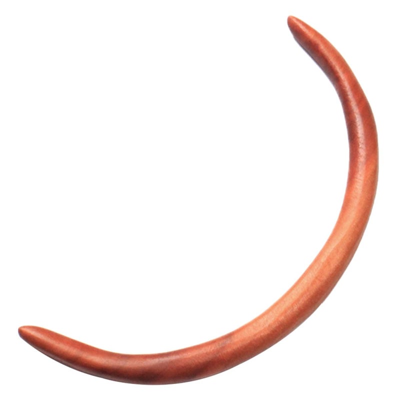 FENICAL Peach Wood Hair Chopsticks Moon Shape Hair Stick 11.5cm for Women Accessories for Buns - Image 1