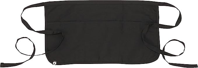 Chef Works Unisex Reversible Waitress Apron, Black, One Size - Image 2