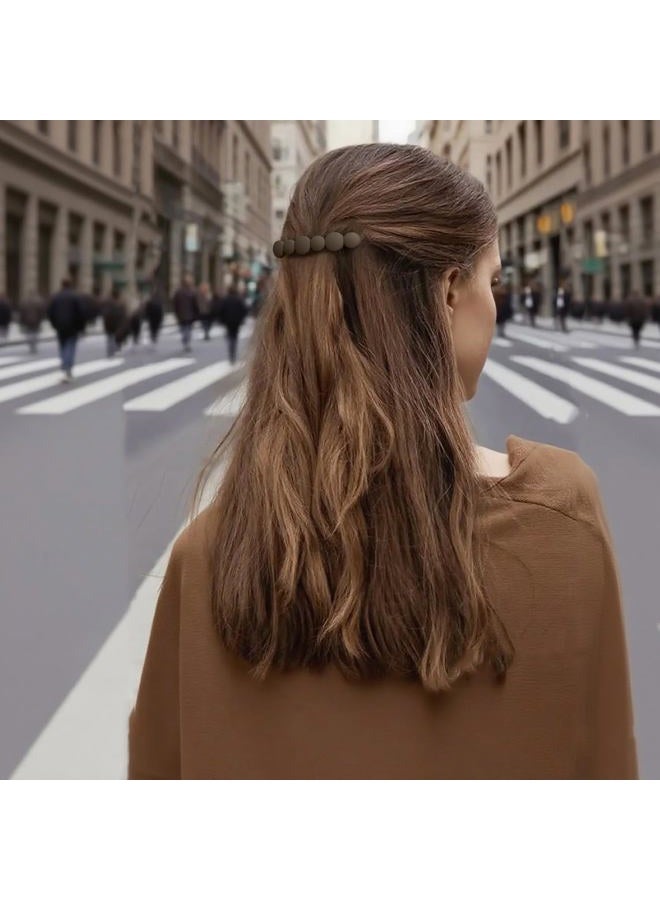 Markuii French Hair Barrettes for Women No Slip Not Easy to Break Half Up Medium to Small Hair Barrette Clips for Thin, Short or Fine Hair, 4 Pack - Image 4