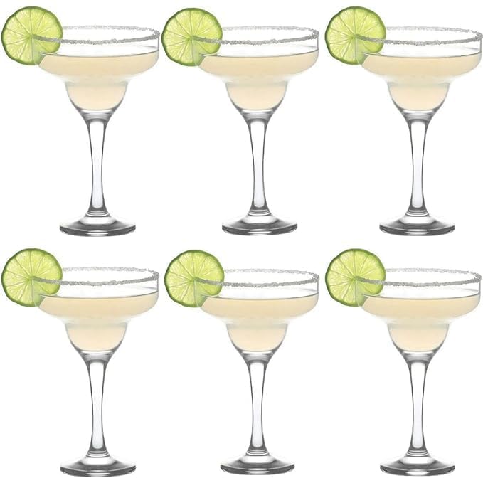 ROSEFINCH ROSEFINCH Classic Margarita Champagne Glass Set of 6 Pcs 190ml Elegant Glassware for Champagne Sparkling Wine Cocktails Stylish Durable Design for House Parties Celebrations Easy to Clean  - Image 4