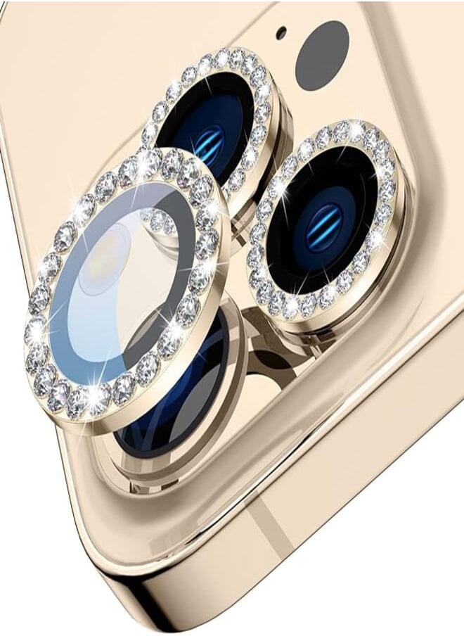 Tensea - Tensea for iPhone 13 Pro/iPhone Pro Max Camera Lens Protector Bling, Protection Cover Tempered Glass Screen Diamond Metal Individual Ring 13Pro 6.1" / ProMax 6.7 inch 2021 - Image 1