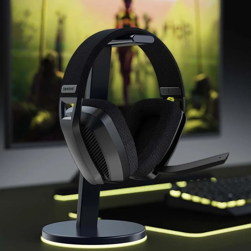 Binnune BW06 2.4GHz Wireless Gaming Headset with Mic for PS5 PS4 PC Mac Playstation Bluetooth Gaming Headphone with Microphone, Grey 6698163 - Image 2
