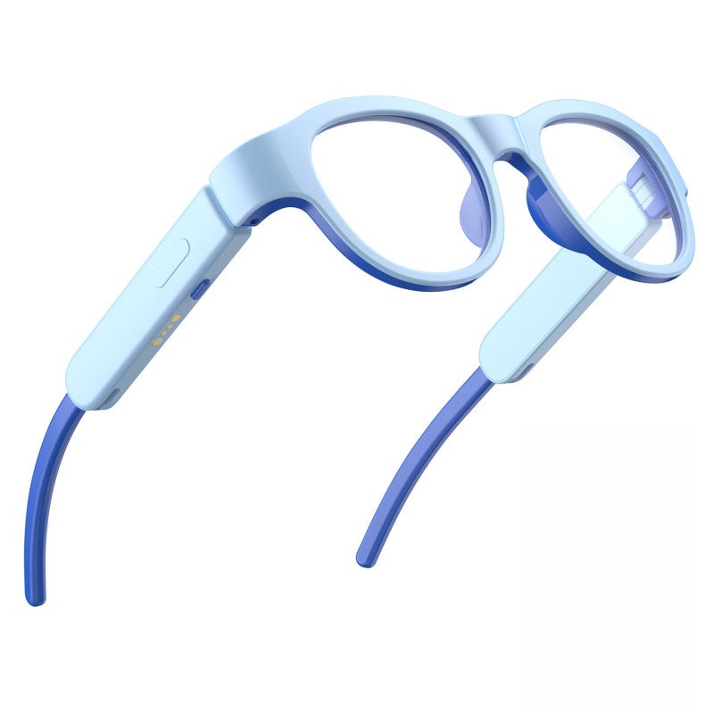 Children's Smart Glasses: Blue, UV400 Blue Light Protection, Bluetooth 5.4 Stable Audio, 7 RGB Color Effects, Voice Touch Control, Magnetic Charging - Lightweight Ergonomic Design for Boys and Girls w - Image 2