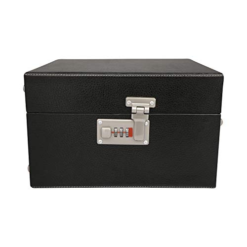 Anything & Everything Bar Accessories | Mini Portable Bar Set | Leatherette Bar Set | Bar Set | Barware Set for Picnic | Barware Set for Travel | Barware Set for car | Whiskey Glasses (Black & Black) - Image 4