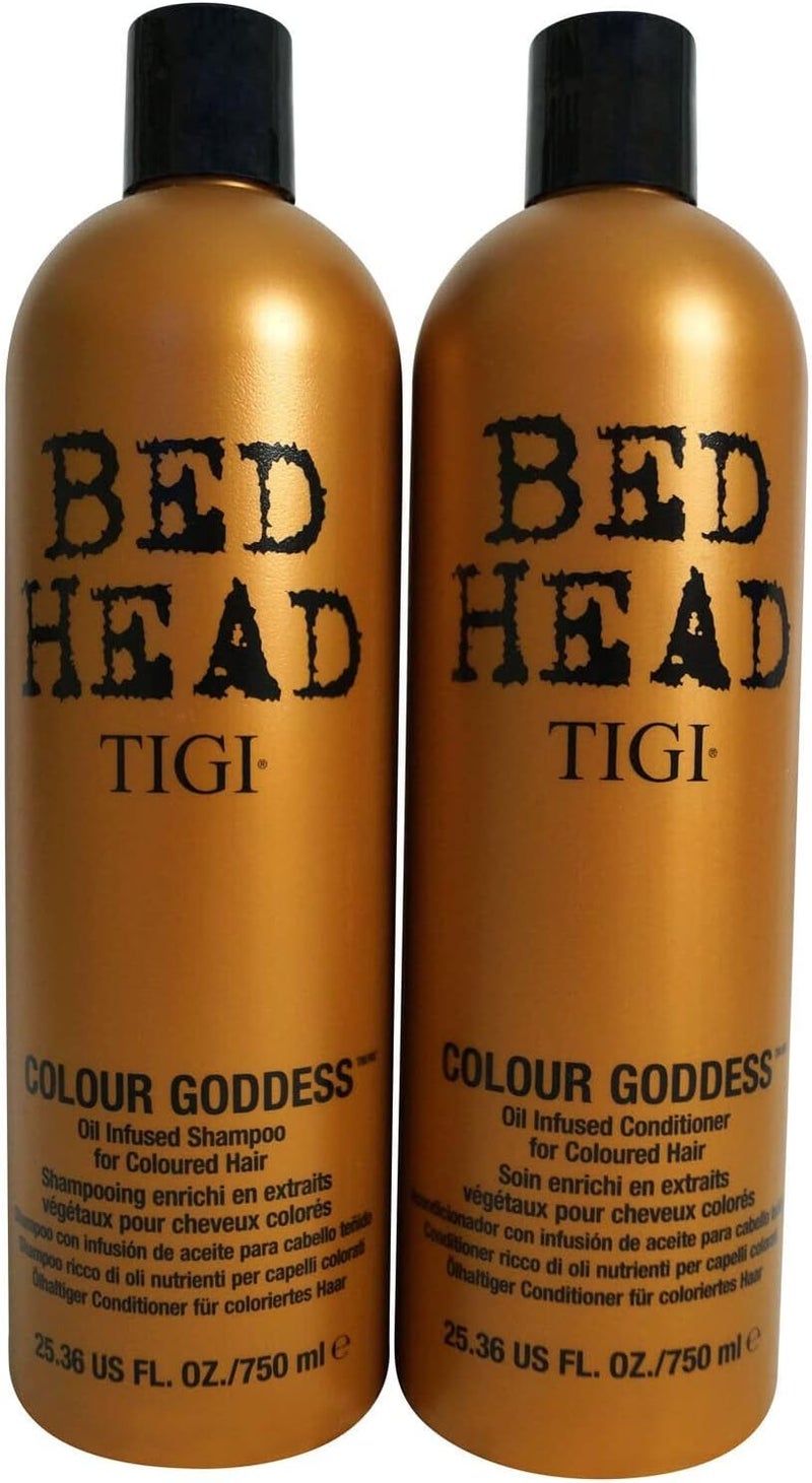 BED HEAD Tigi Colour Goddess Oil Infused Conditioner for Coloured Hair 2536 Oz (Pack Of 2) - Image 1