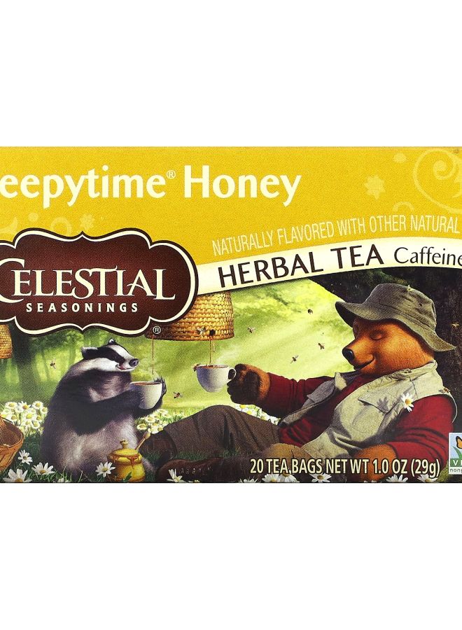 CELESTIAL SEASONINGS Herbal Tea Sleepytime Honey Caffeine Free 20 Tea Bags 1 oz (29 g) 