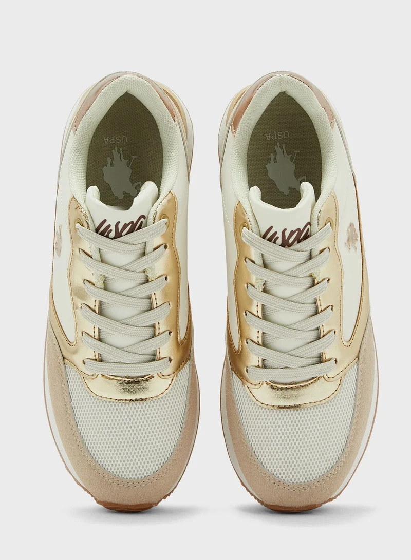 U.S.Polo Lace Up Low Top Sneakers