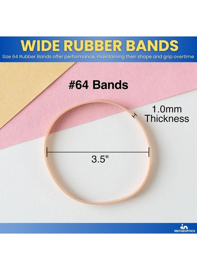 1InTheOffice - Rubber Bands Size 64, Quality Multi-Purpose Rubber Bands, 1 Lb (380 Bands Per Bag) - Image 1
