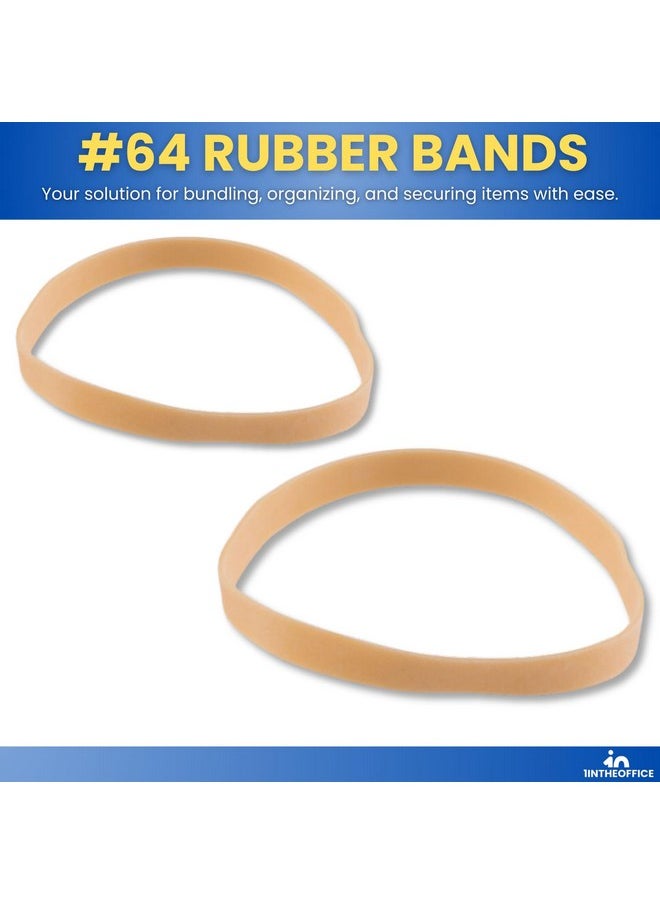 1InTheOffice - Rubber Bands Size 64, Quality Multi-Purpose Rubber Bands, 1 Lb (380 Bands Per Bag) - Image 1