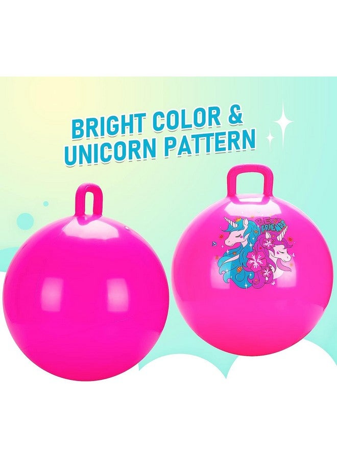 Abhsant Hop Ball for Kids Ages 3-6 Year, Sit and Bounce Rubber Hop Ball for Boys Girls Toys, Jumping Balls for Kids, Bouncing Inflatable Sit and Bounce Hop Ball for Child,Size: 65 cm (Pink) - Image 3