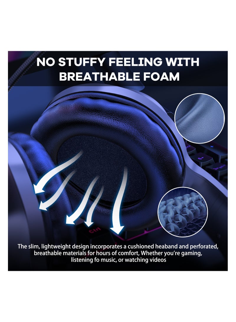 ONIKUMA X7 Pro Wired Gaming Headset with RGB Light and Noise Cancelling with Microphone for Ps4-5 / Pc / Xbox - Image 5