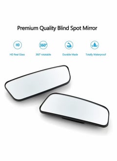 3R Blind Spot Mirror Rectangular HD Glass Convex Lens Frameless Adjustable Blind Spot Mirror  - Image 5