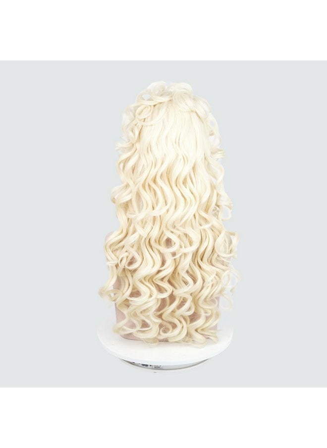 Probeauty Probeauty Long Blonde Curly Wig for Women, Vintage Beehive 70s 80s Hair Wig Halloween Costume Cosplay Wigs  - Image 4