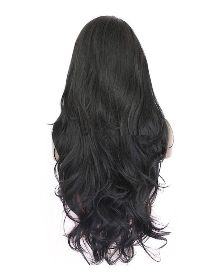 NIBEMINENT Wavy long Hair Wig Black - Image 1
