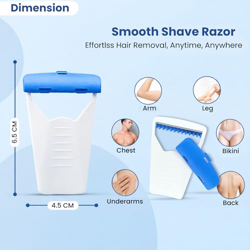 C-Cure Disposable Razors for Women & Men Pack of 50 – Skin Blade Facial Razor, Bikini & Body Hair Removal | Stainless Steel Single Blade, Sensitive Skin Friendly, ISO & CE Approved, Travel Friendly - Image 2
