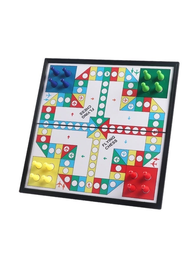 Chess Suit Foldable Chessboard Magnetic Chess Piece Student Children Training Adult Large Multiple Sizes-Color:Wood Grain Chess-Specification:Chessboard - Image 5