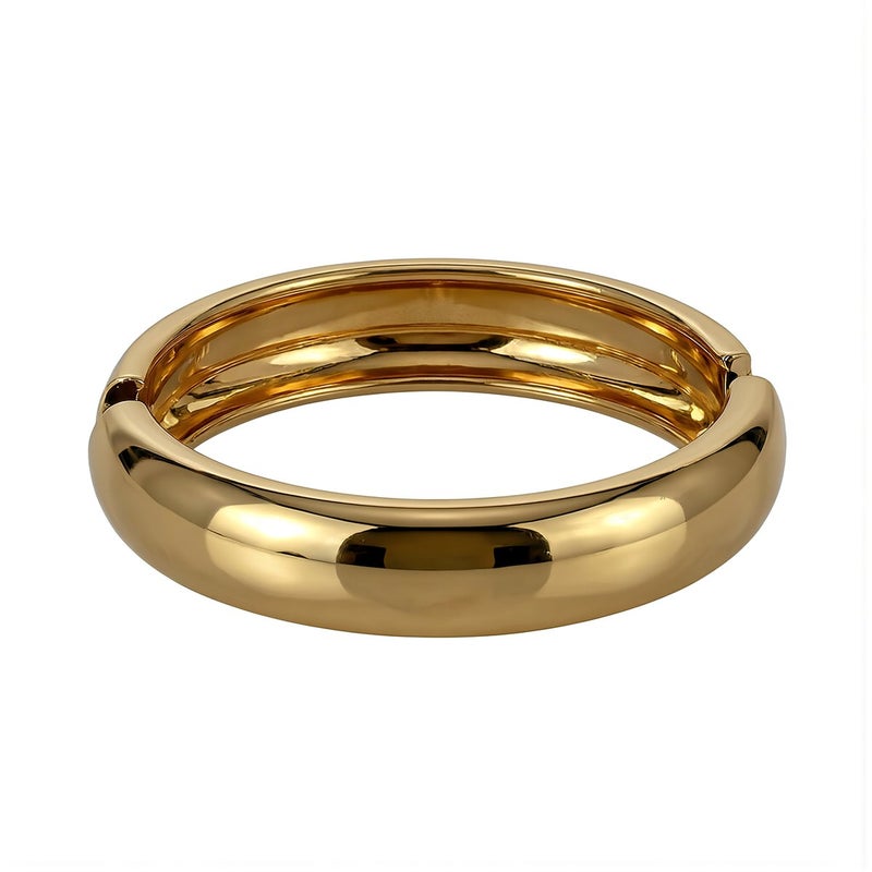 Upgraded Hinged Bangle Easy Open Close Enhanced Fit Comfort Wear Durable Metal Cuff - Image 1