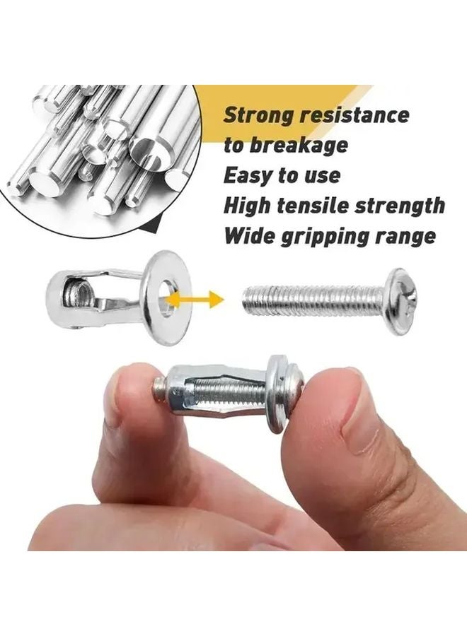 60pcs Mix Color M4 M5 M6 Cross Rivet Petal Screw Nuts Expansion Fasteners Kit - Image 2