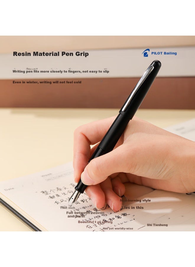 Pilot 88G Fountain Pen, Metal Signature Pen, Ink Gift Box, Metropolitan Series Set Gift Box, Fpmr1 Student Calligraphy Practice, Office, Graduation Banquet Gift, Gold Grid Pattern M Nib