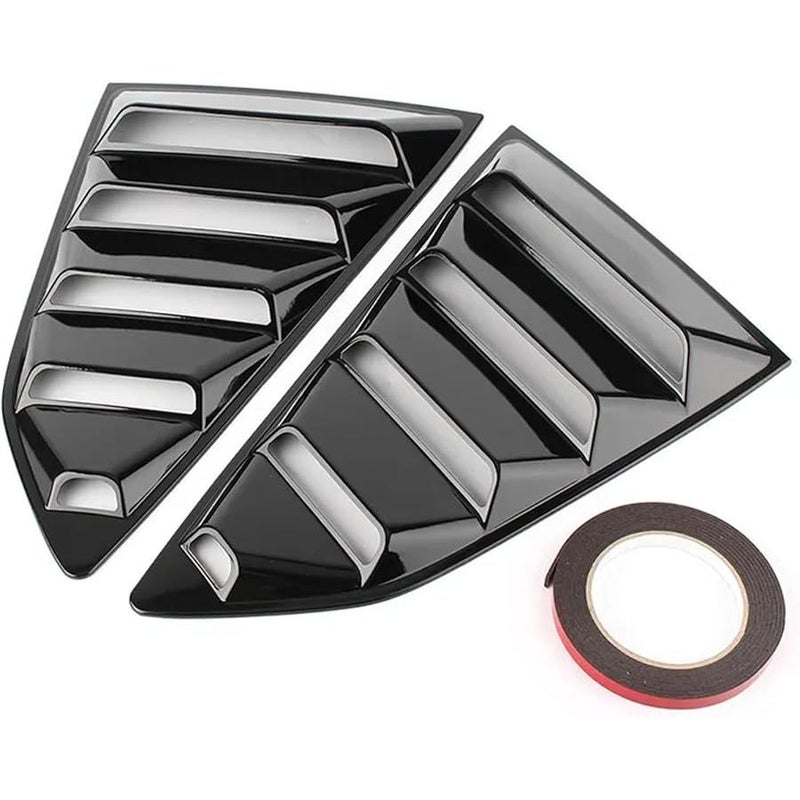 Rear Quarter Window Louvers Style A For Chevrolet Camaro 2016 2022 Pair - Image 1