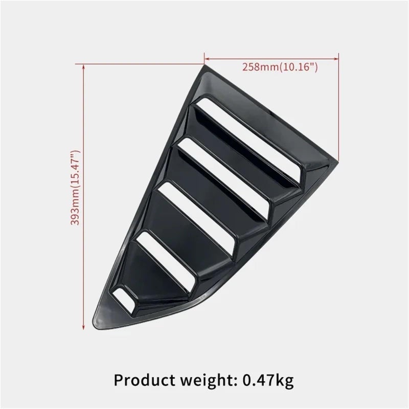 Rear Quarter Window Louvers Style A For Chevrolet Camaro 2016 2022 Pair - Image 4