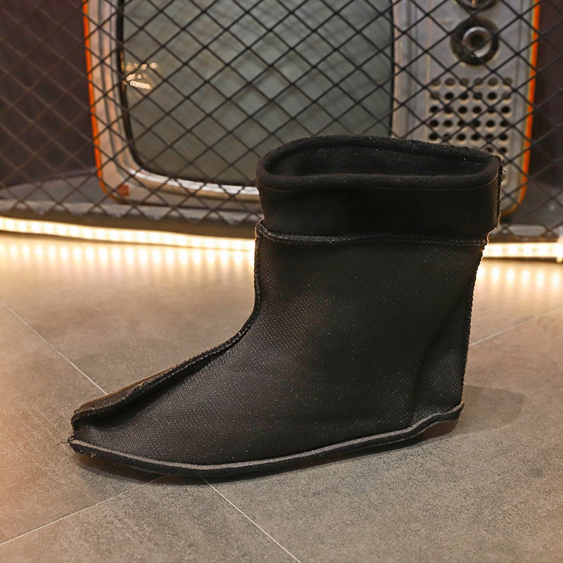 Rain Boots Men'S Agricultural Water Shoes Rain Boots Short-Tube Couples Fleece-Lined Work Water Boots Women'S Waterproof Shoes Mid-Tube Durable - Image 5