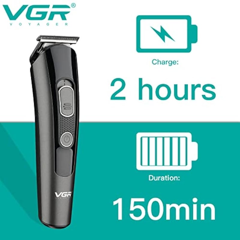 Vgr V175 Professional Cord Cordless Grooming Kit With 5 Guide Combs Runtime 150 Min Trimmer For Men, Black, Standard,1 Count - Image 5