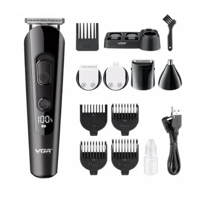 Vgr V175 Professional Cord Cordless Grooming Kit With 5 Guide Combs Runtime 150 Min Trimmer For Men, Black, Standard,1 Count - Image 1