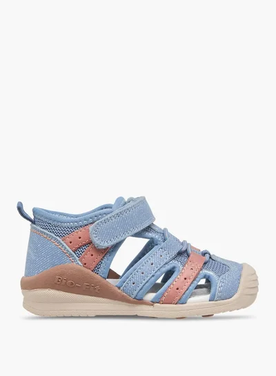 Barefeet Boys Cut-Out Detail Sandals with Hook and Loop Closure