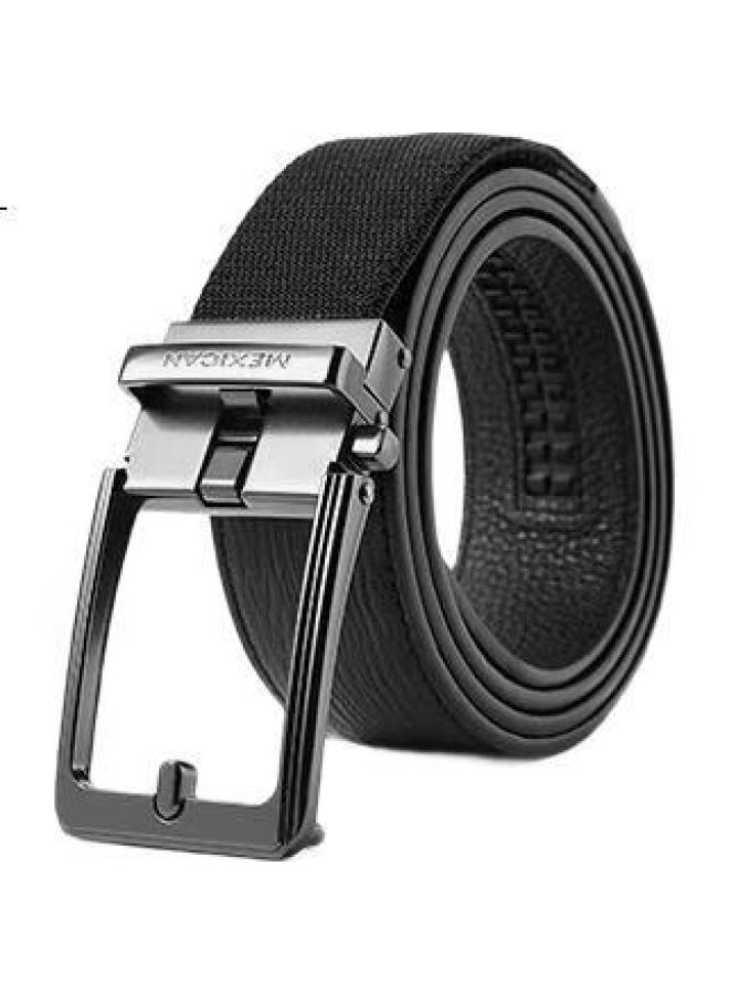 Scarecrow Men'S Leather Belt With Automatic Buckle, Genuine Top-Grain Cowhide, Business Waistband, Casual Trouser Belt, Husband'S Gift For Qixi Valentine'S Day - Image 2