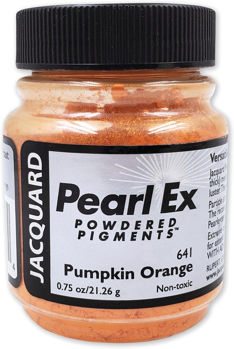 Jacquard Pearl Ex Powdered Pigments - Pumpkin Orange, 0.75 oz - Image 1