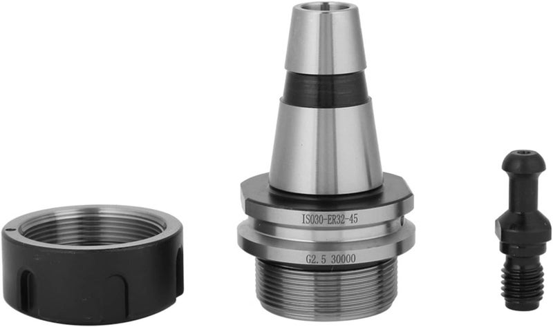 خرامة توازن ER32 ISO30 من الفولاذ المقاوم للصدأ G2.5، حامل أدوات CNC عالي السرعة لمخرطة الطحن، حامل أدوات متوازن 30000 دورة في الدقيقة مع امتصاص الصدمات للحفر والطحن والتشغيل الآلي - Image 5