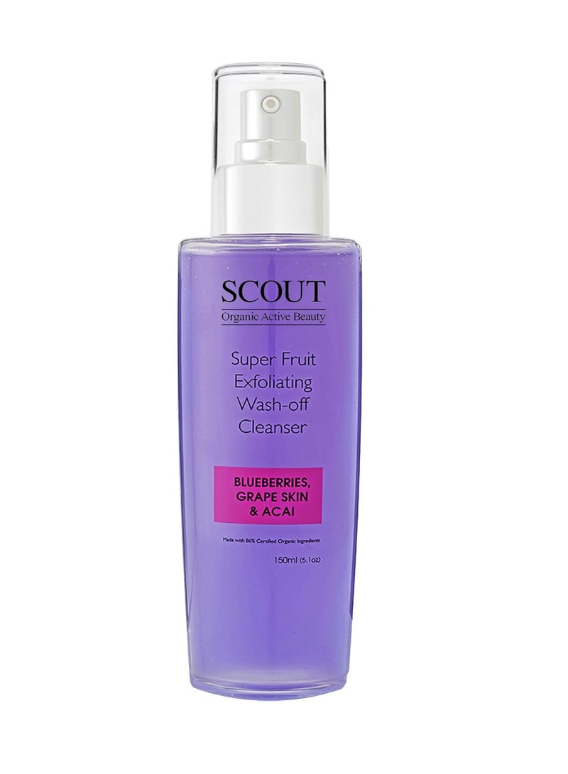 SCOUT Australia Super Fruit Exfoliating Wash-Off Face Cleanser With Blueberries, Grape Skin And Acai - Image 2