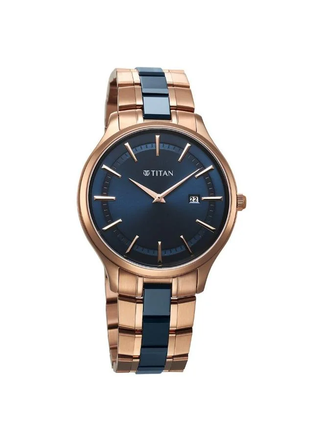 TITAN Men's Stainless Steel Analog Watch 90142KD03 - 40 mm