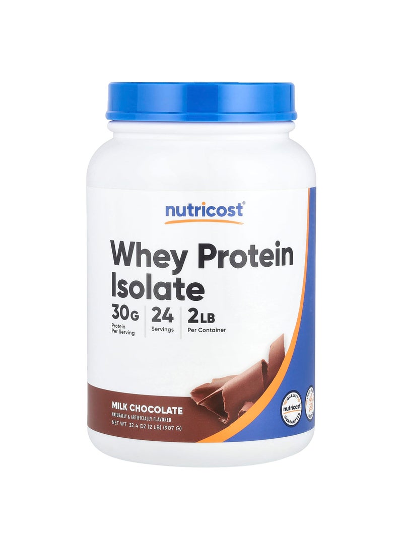 Nutricost Whey Protein Isolate, Milk Chocolate, 2 lb (907 g)