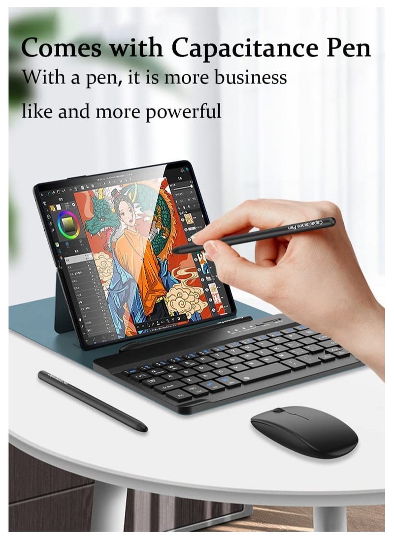 Aookay [4 in 1]Cover for Samsung Galaxy Z Fold 5/Fold 4 Keyboard Case, with Bluetooth Mouse, Capacitive Pen and Bluetooth Keyboard for Samsung Z Fold 4/Fold 3/Fold 2 (Black)  - Image 4