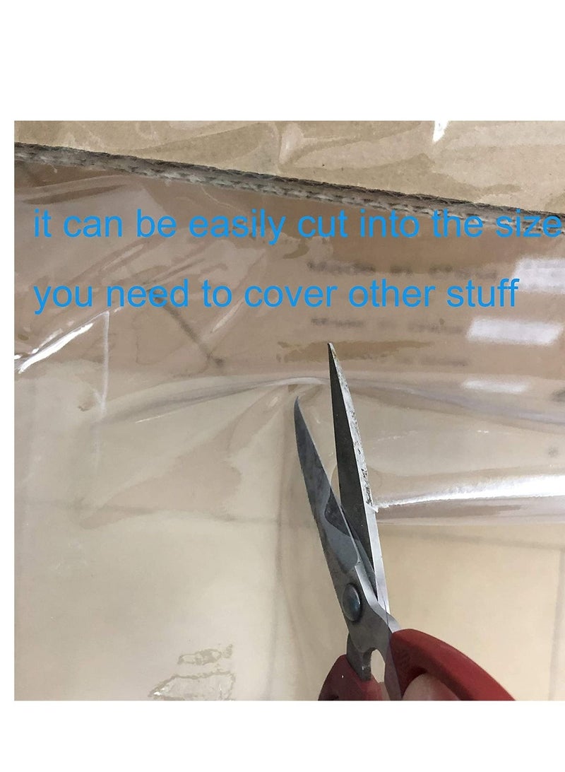 WALALLA Tablecloth Protector Waterproof Oil-Proof Plastic Table Cover 120x140CM - Image 5