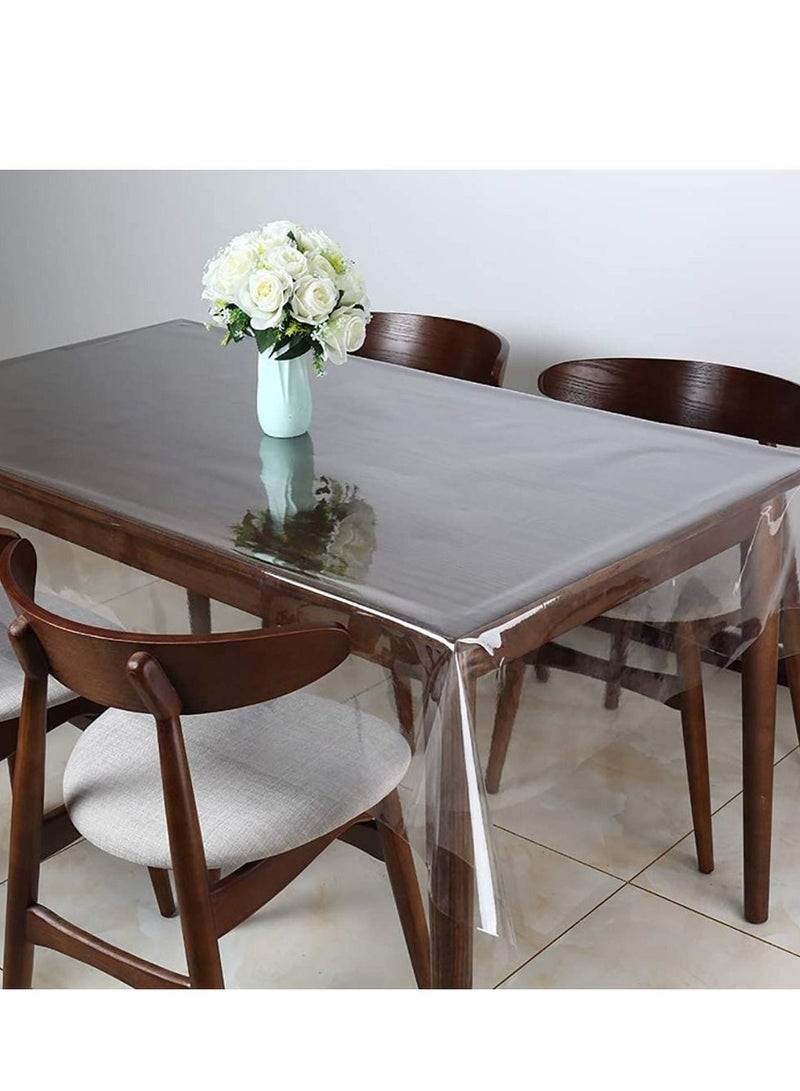WALALLA Tablecloth Protector Waterproof Oil-Proof Plastic Table Cover 120x140CM - Image 2