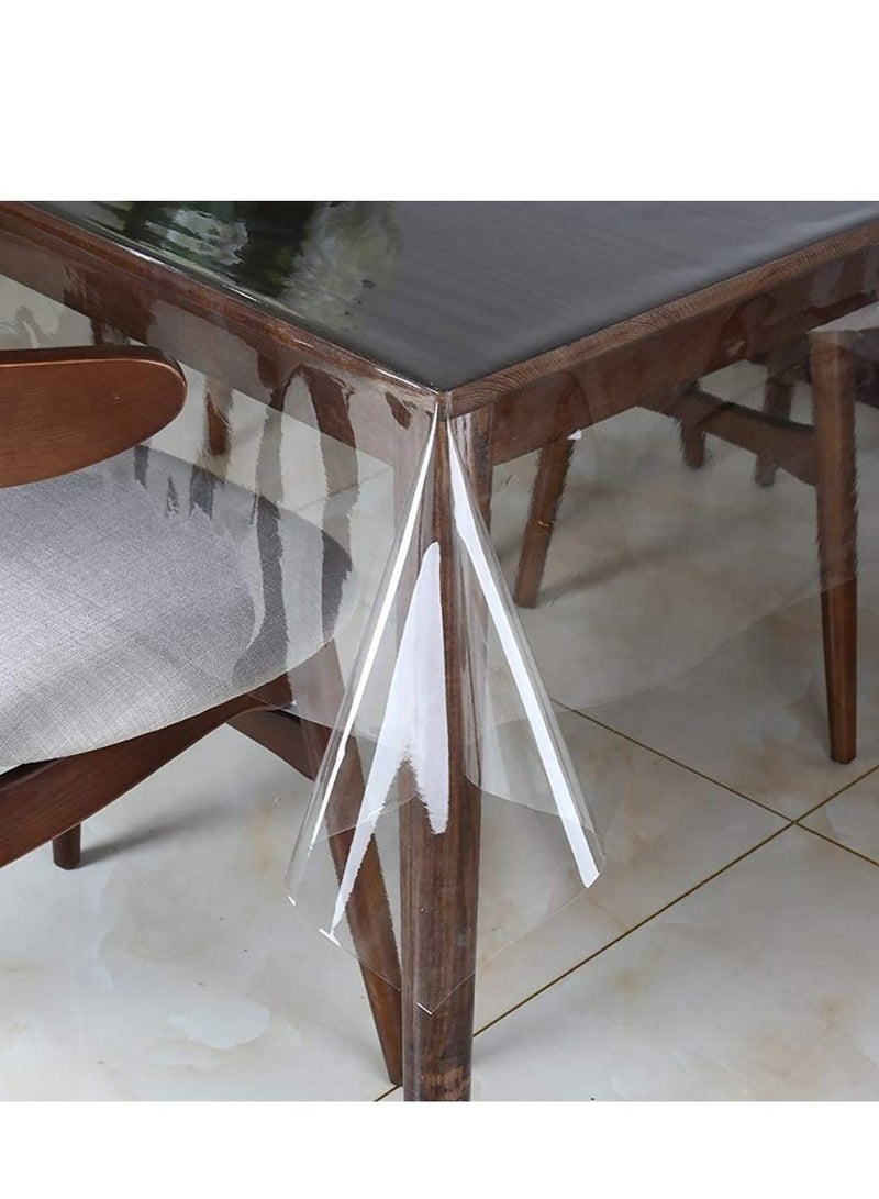 WALALLA Tablecloth Protector Waterproof Oil-Proof Plastic Table Cover 120x140CM - Image 1