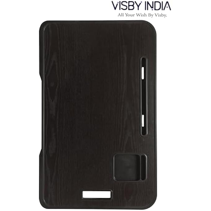 VISBY INDIA LAPTOP BED TRAY TABLE, LAPTOP DESK FOR BED,FOLDABLE LAP DESK STAND NOTEBOOK DESK ADJUSTABLE LAPTOP TABLE FOR BED PORTABLE NOTEBOOK BED TRAY LAP TABLET WITH CUP HOLDER (A4) - Image 3