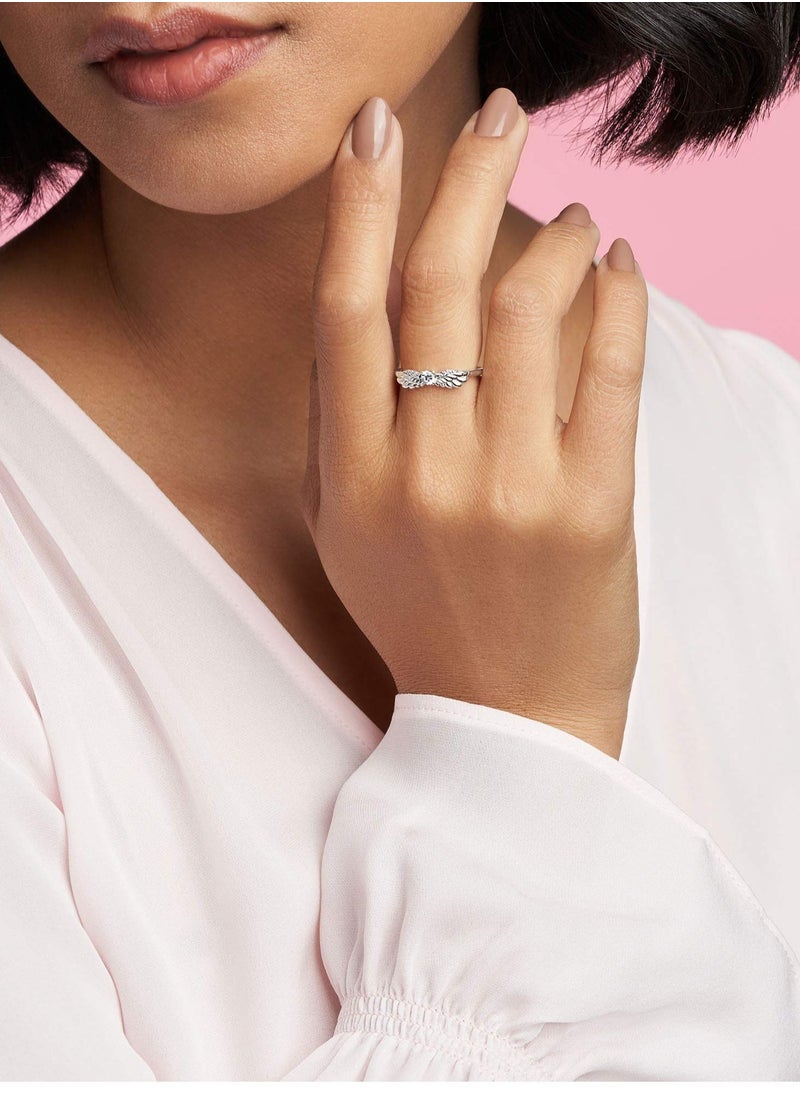 Pandora Violet - PANDORA Ring in Sterling Silver with Clear Cubic Zirconia - Image 1